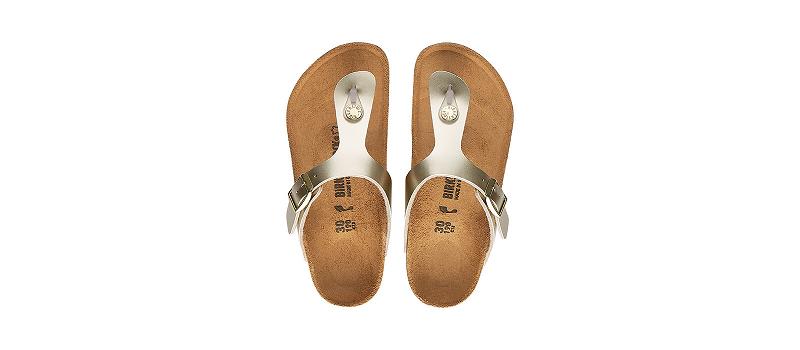 Birkenstock Birko-flor Narrow Gizeh Børn Sølv | DK 150LIS